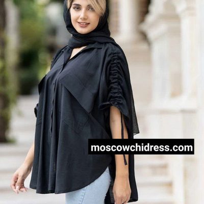 خرید مدل مانتو مشکی ساده و شیک