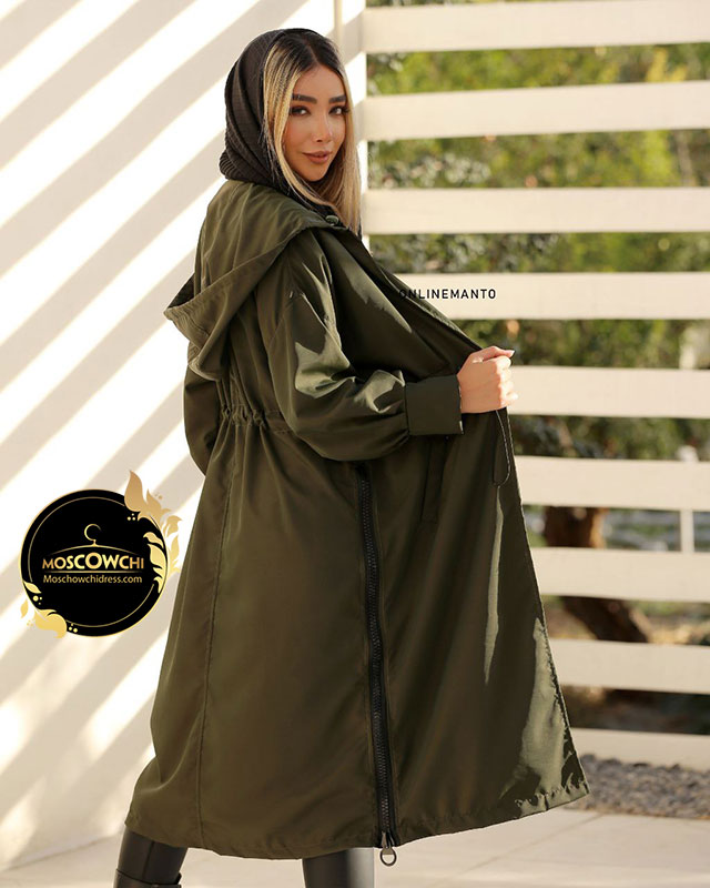 قیمت بارونی بلند زنانه کمر کش دار